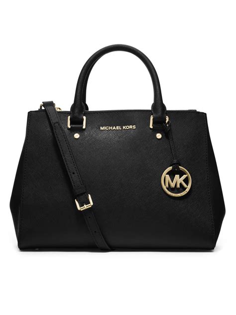 michael kors saffianoblack leather